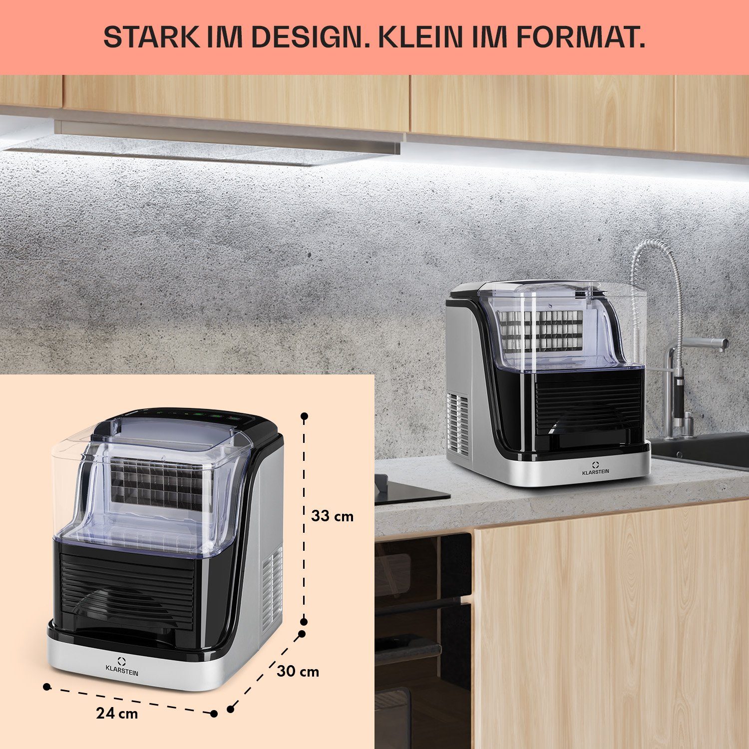 Klarstein Eiswürfelmaschine Kristall