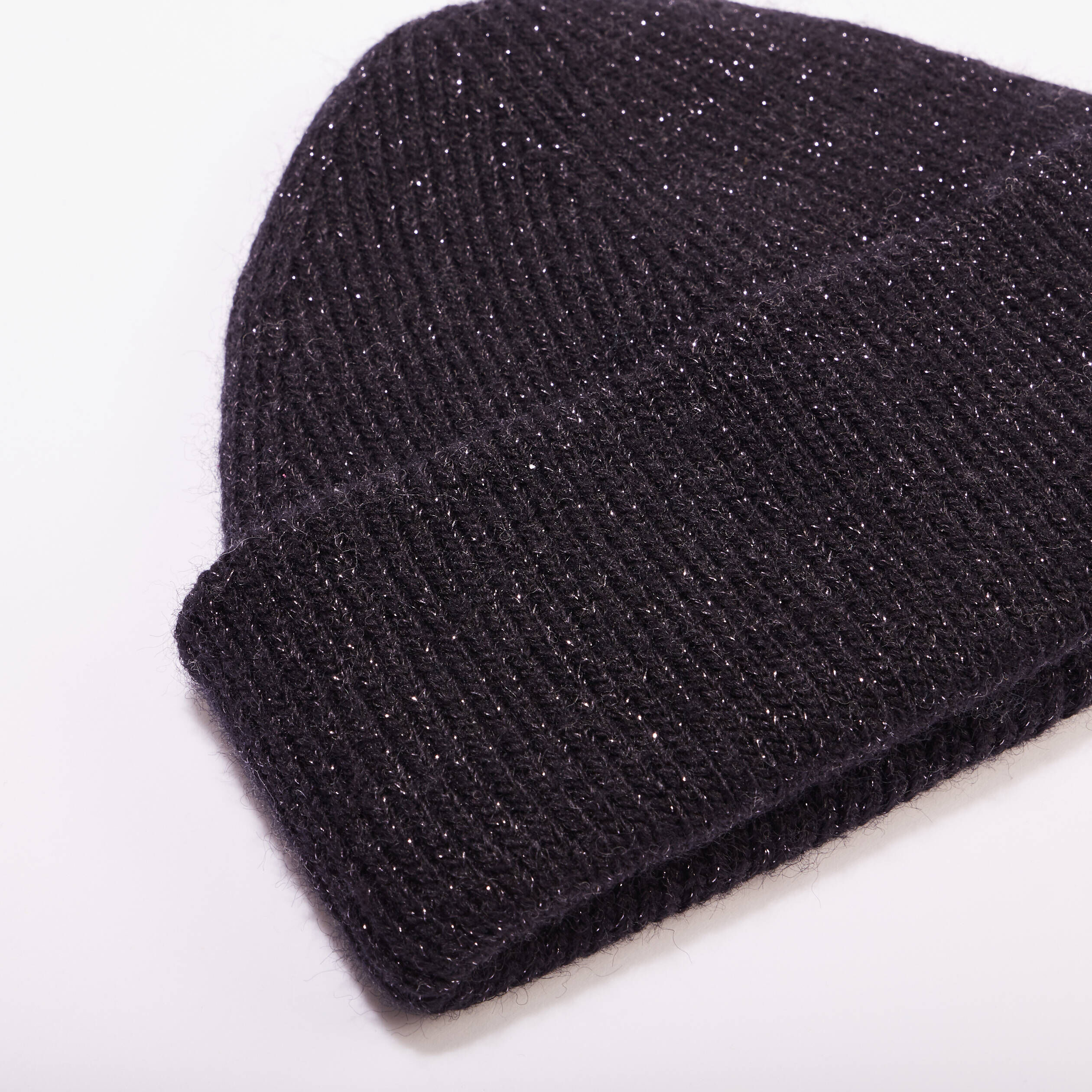 Bonnet fils métallisés noir femme | Cache Cache