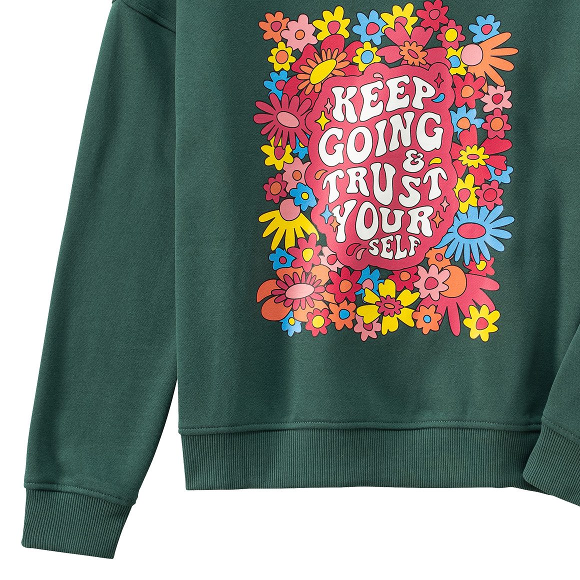 Mädchen Sweatshirt mit buntem Print