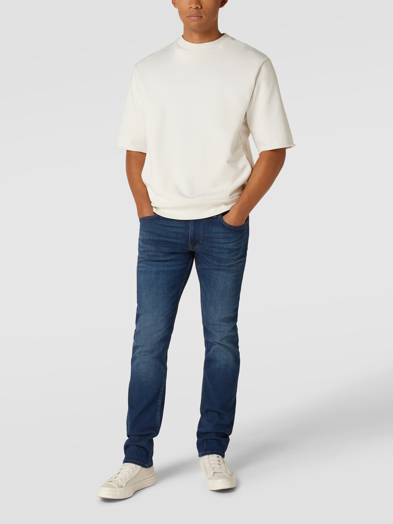 Shaped Fit Jeans im 5-Pocket-Design Modell 'Sjöbo' in dunkelblau