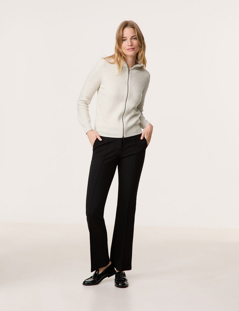 Strickjacke mit 2-Wege-Reißverschluss