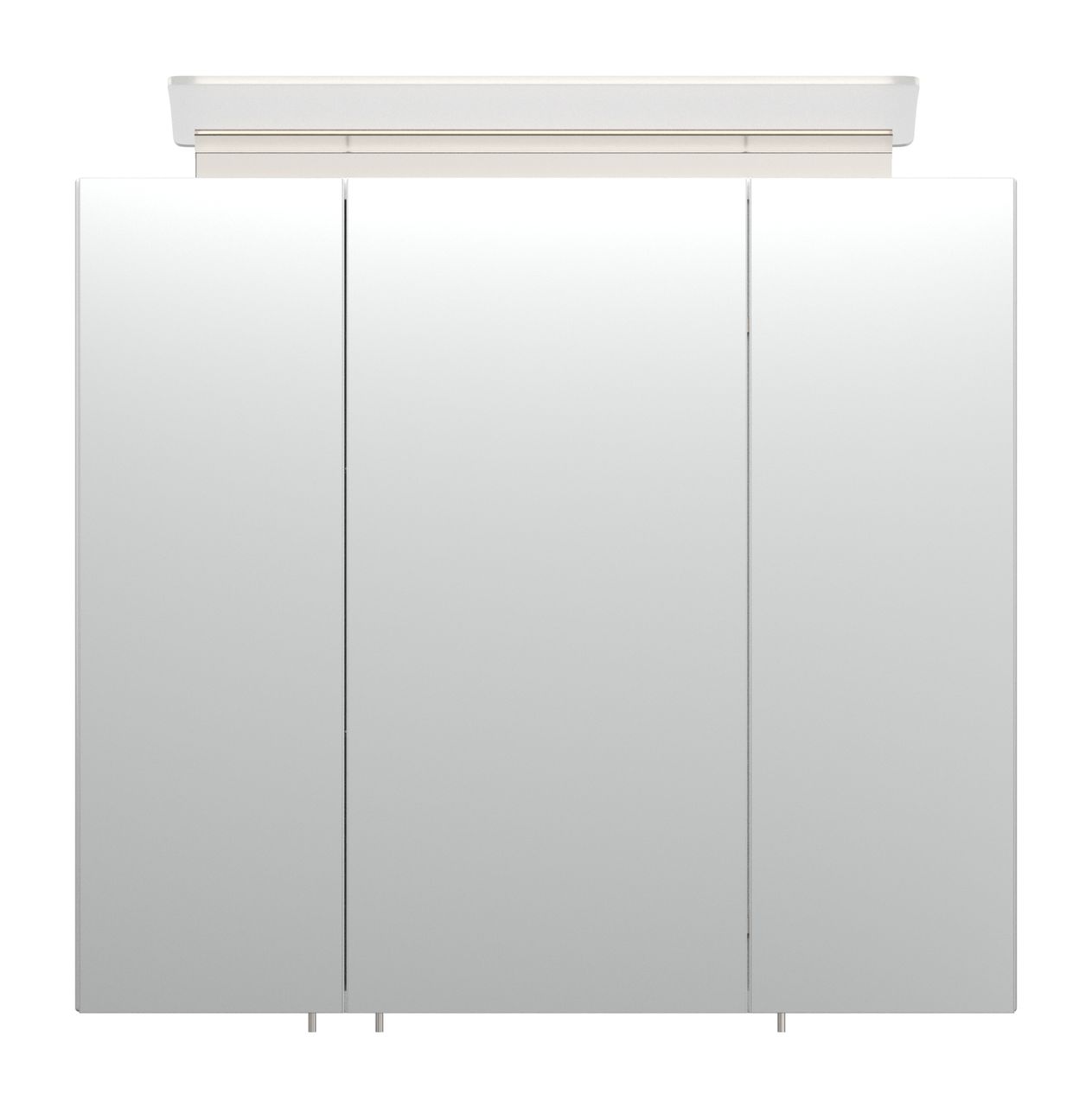 Posseik Spiegelschrank 70 inklusive LED-Acrylglaslampe weiss hochglanz EEK: F