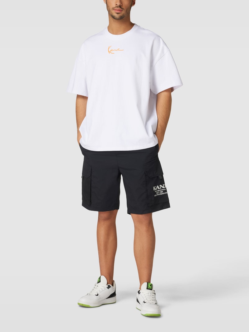 Oversized T-Shirt mit Label-Stitching - P&C X Karl Kani in weiß