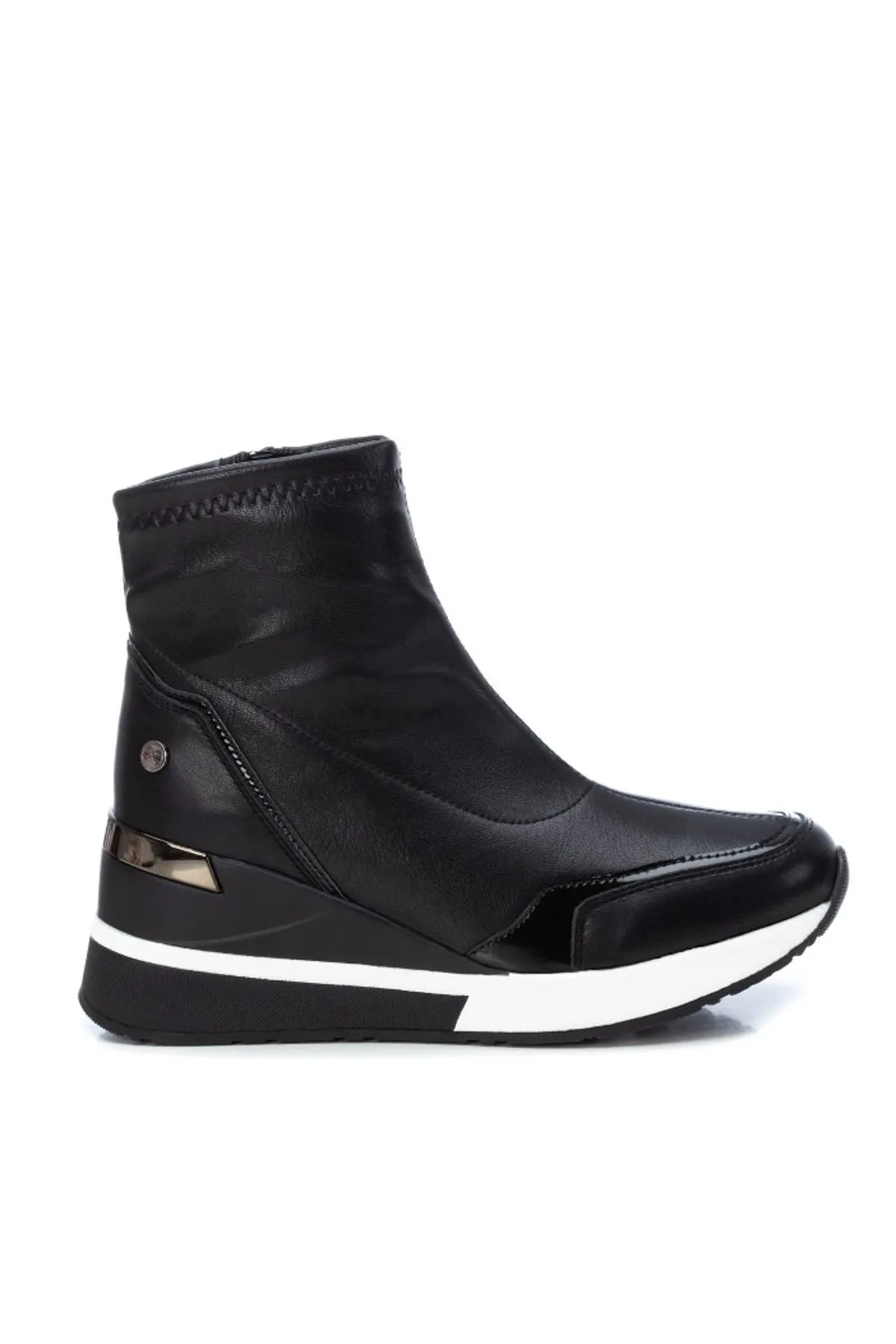 XTI  Stiefelette - Schwarz - Keilabsatz