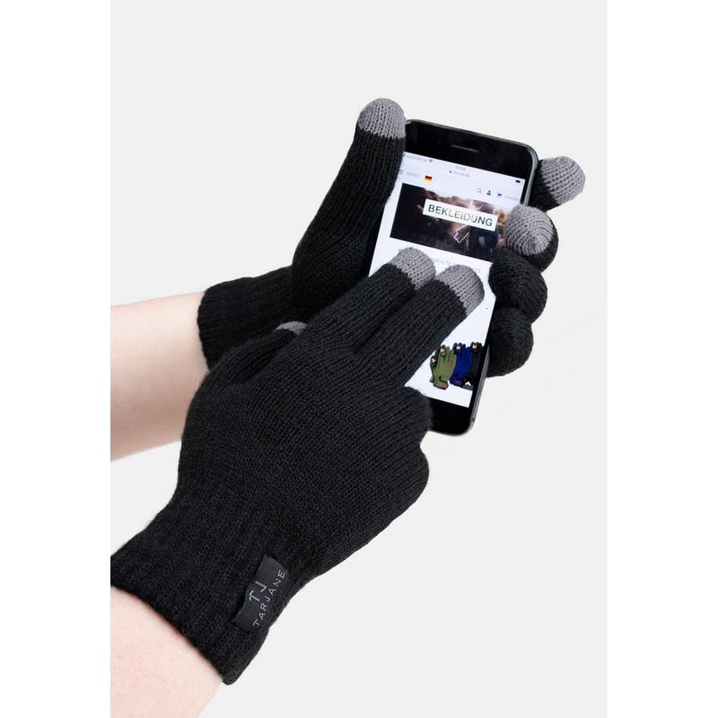 Tarjane Strickhandschuhe Touch Fingerhandschuhe Herren