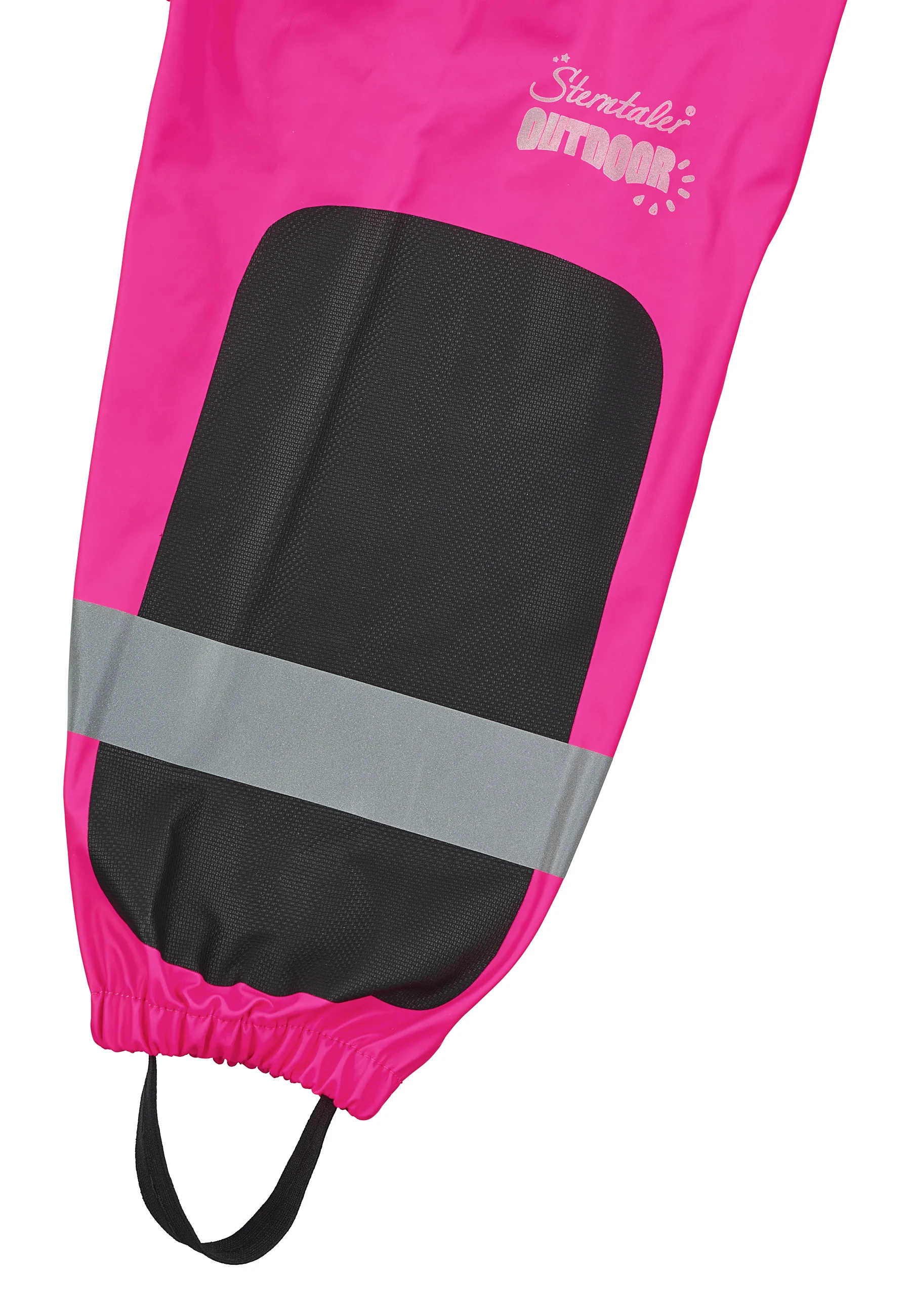 Funktions-Regenhose mit Trägern und Reflektoren