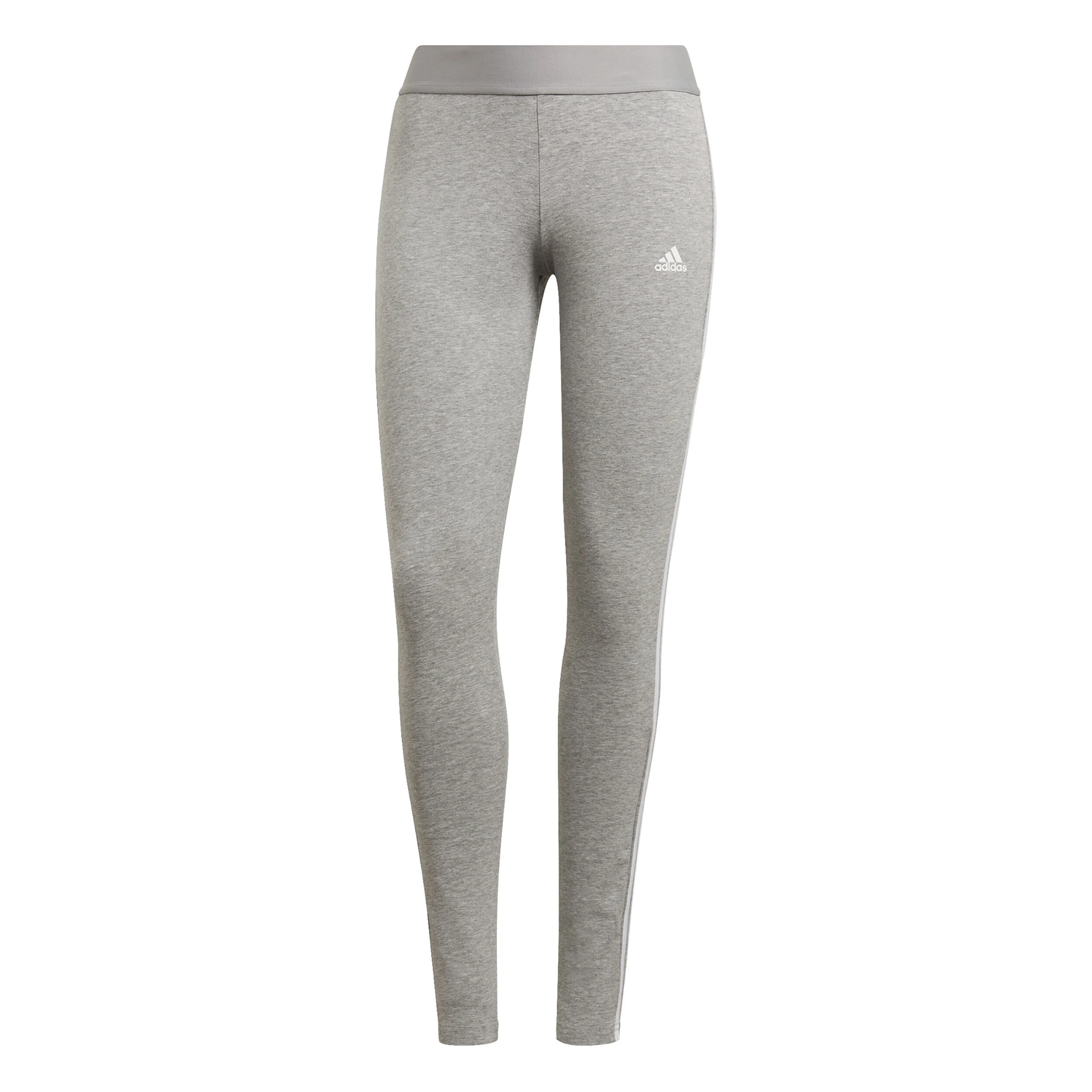 3 Stripes Tight Damen - Hellgrau, Weiß