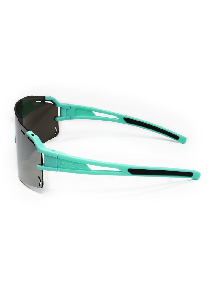 YEAZ SUNCRUISE Sport-Sonnenbrille Grün in grün / silber günstig kaufen onesize