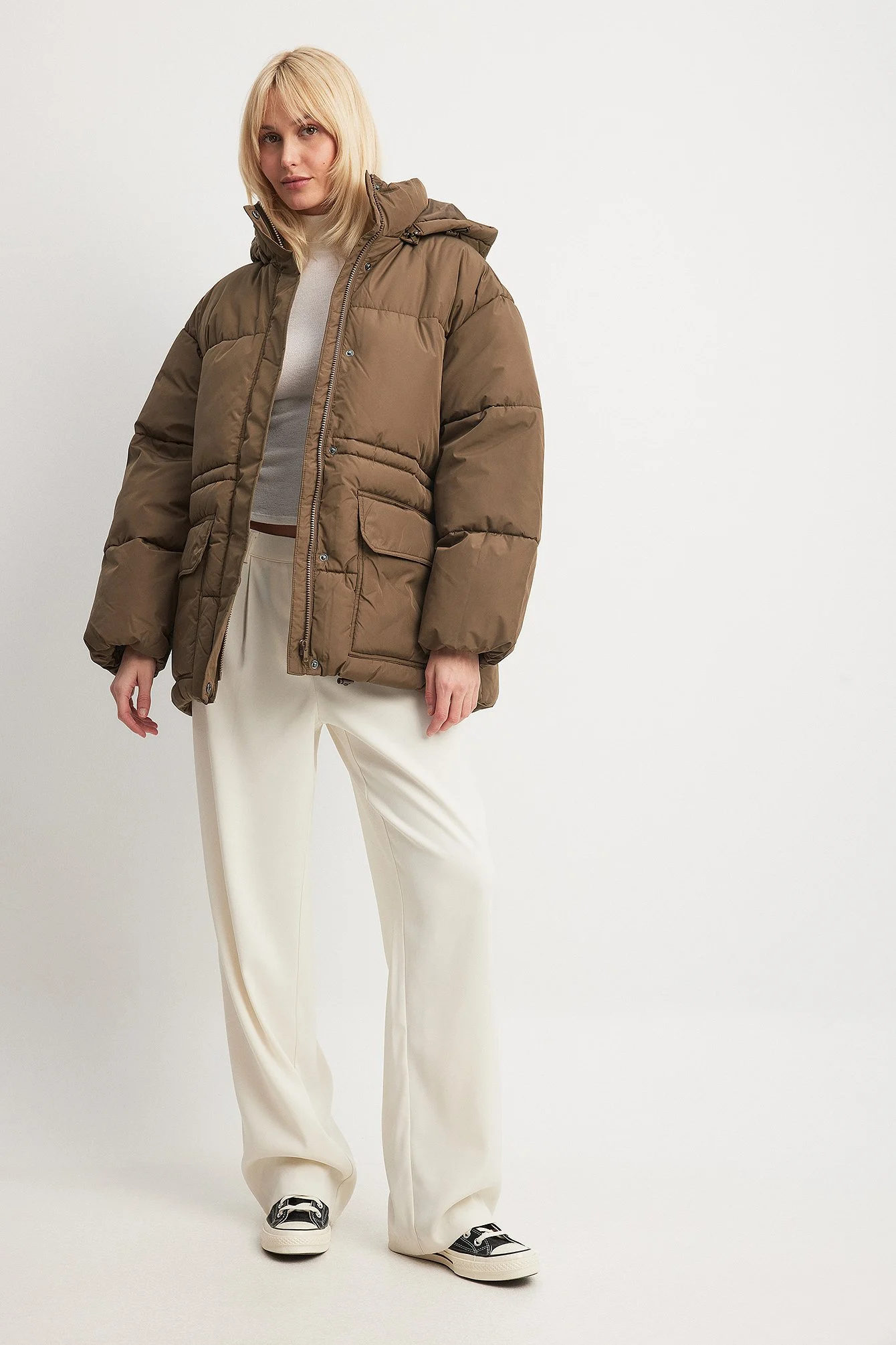 Oversized wattierte Jacke