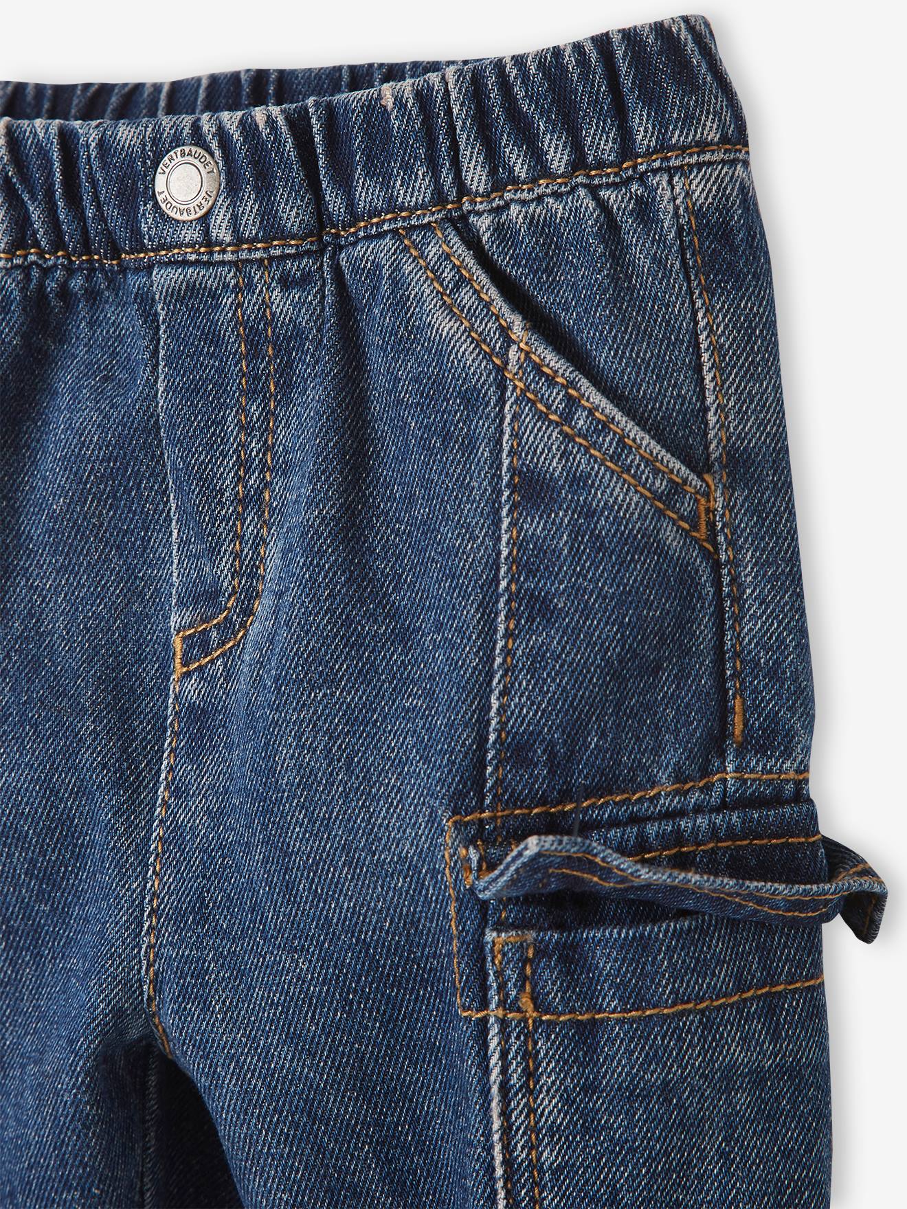 Vertbaudet Baby Jeans, Cargo-Style - dark blue