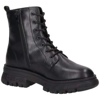 Tom Tailor Schnür Boots in schwarz