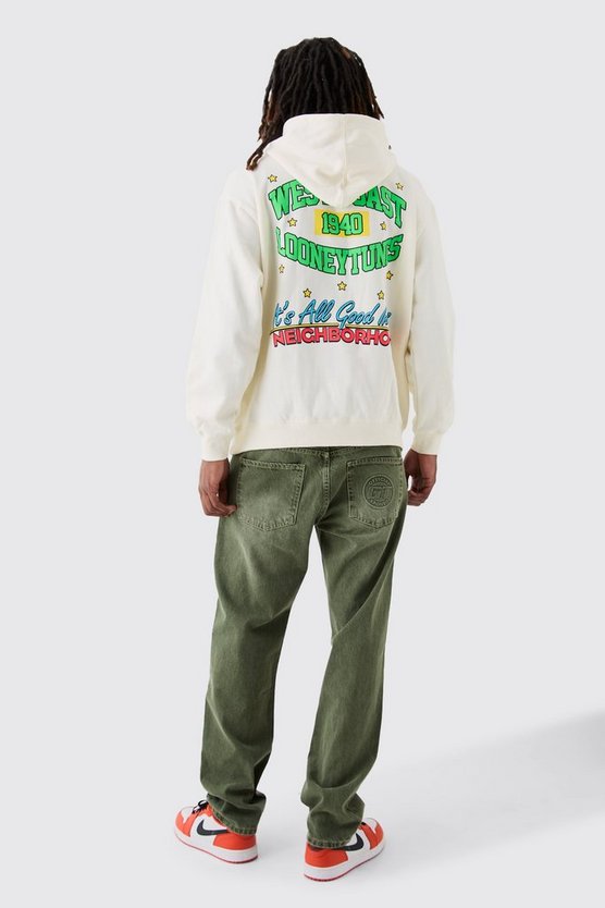 Oversize Hoodie mit lizenziertem Looney Tunes Print