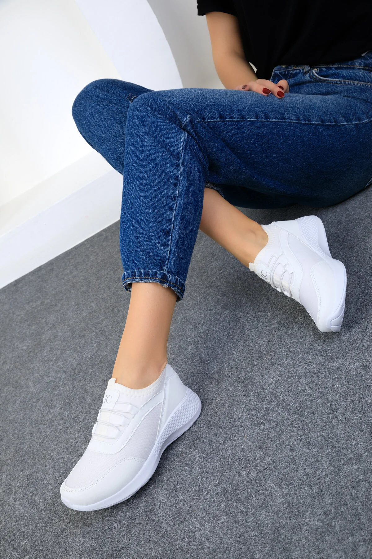 SOHO  Weiß-Weiße Damen Sneaker 15226