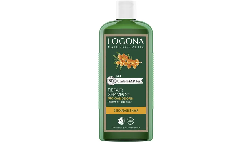 LOGONA Repair & Pflege Shampoo Bio-Sanddorn 250 ml