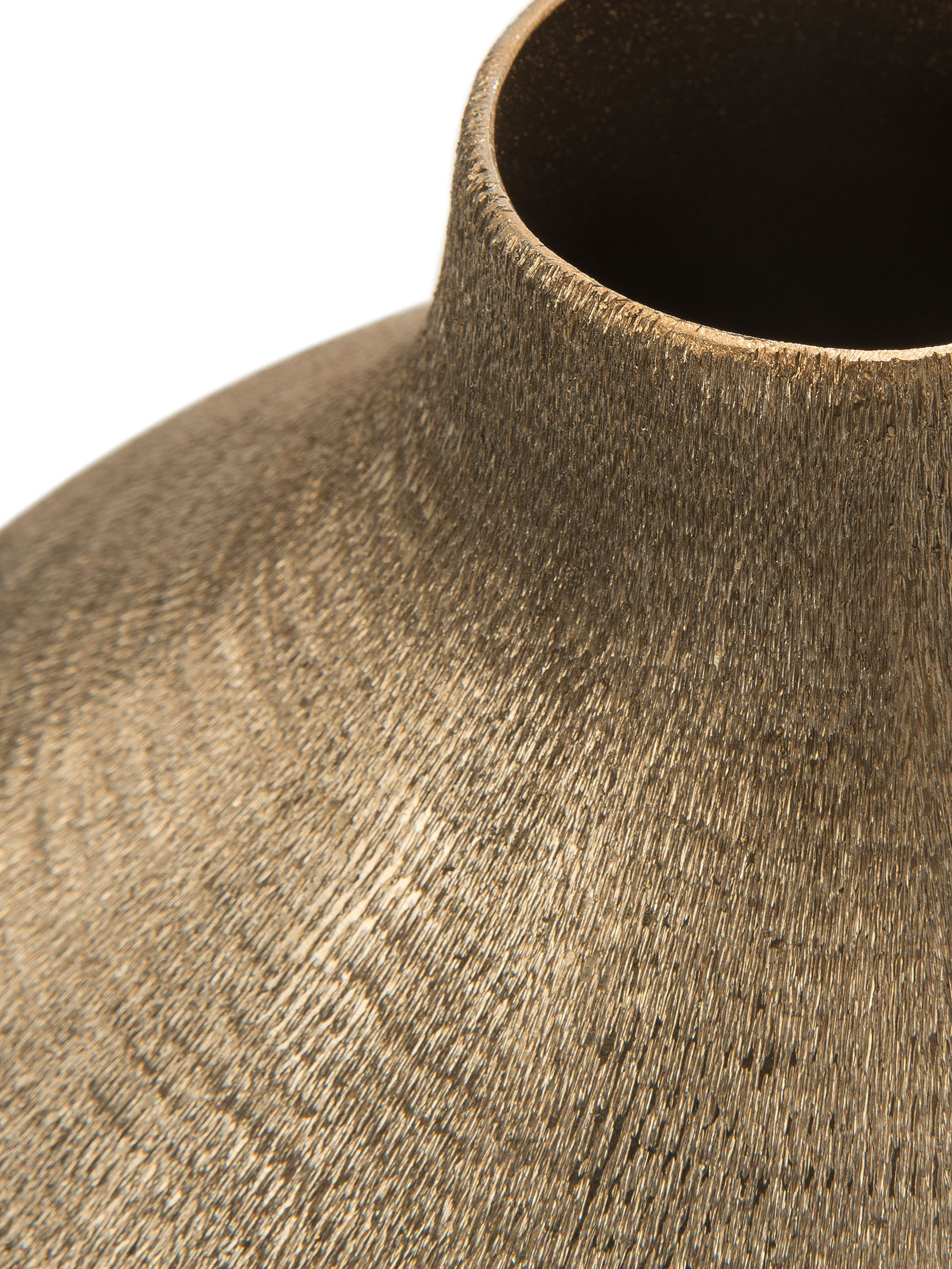Gold Mink Finish Deko-Vase, Gold