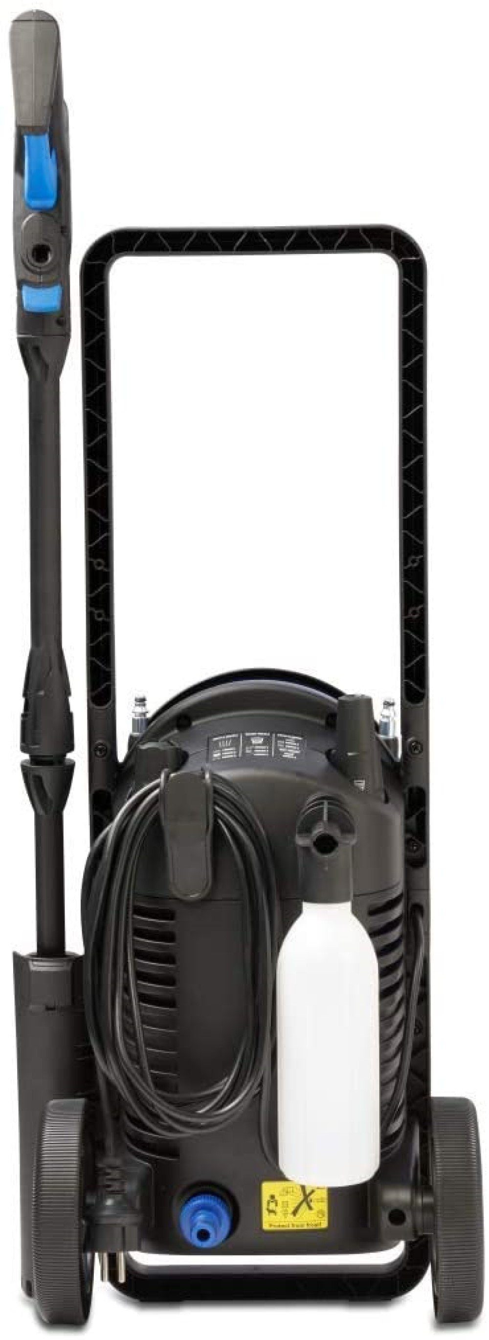 Nilfisk Hochdruckreiniger Core 130-6 PowerControl, 130 bar mit Schlauchaufwicklung am Gerät, Leistungsregelung, Haus, Garten, Auto, Pressure Washer, blau /schwarz