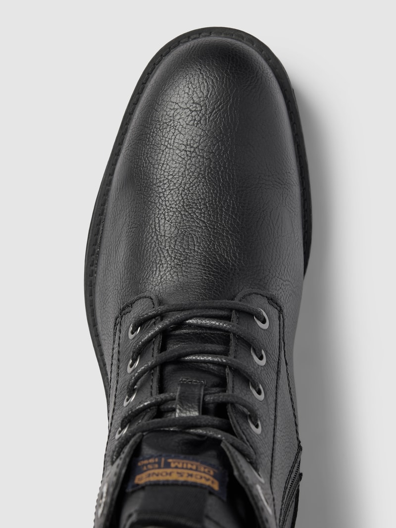 Boots mit Label-Detail Modell 'BERNIE' in schwarz