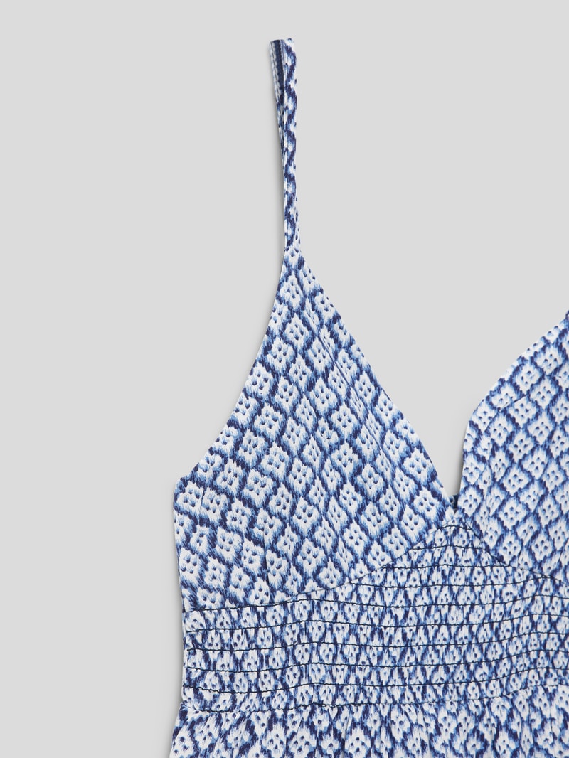 Kleid mit Allover-Muster Modell 'maria' in hellblau
