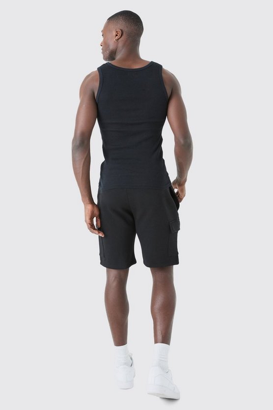Geripptes Muscle-Fit Tanktop