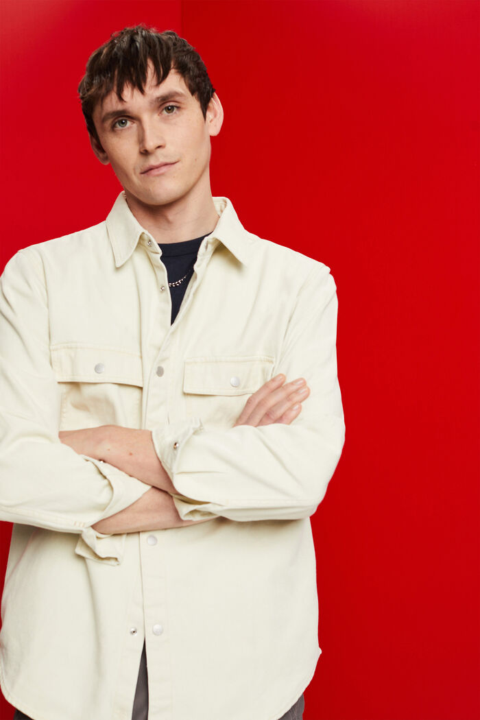Twill-Overshirt, 100 % Baumwolle