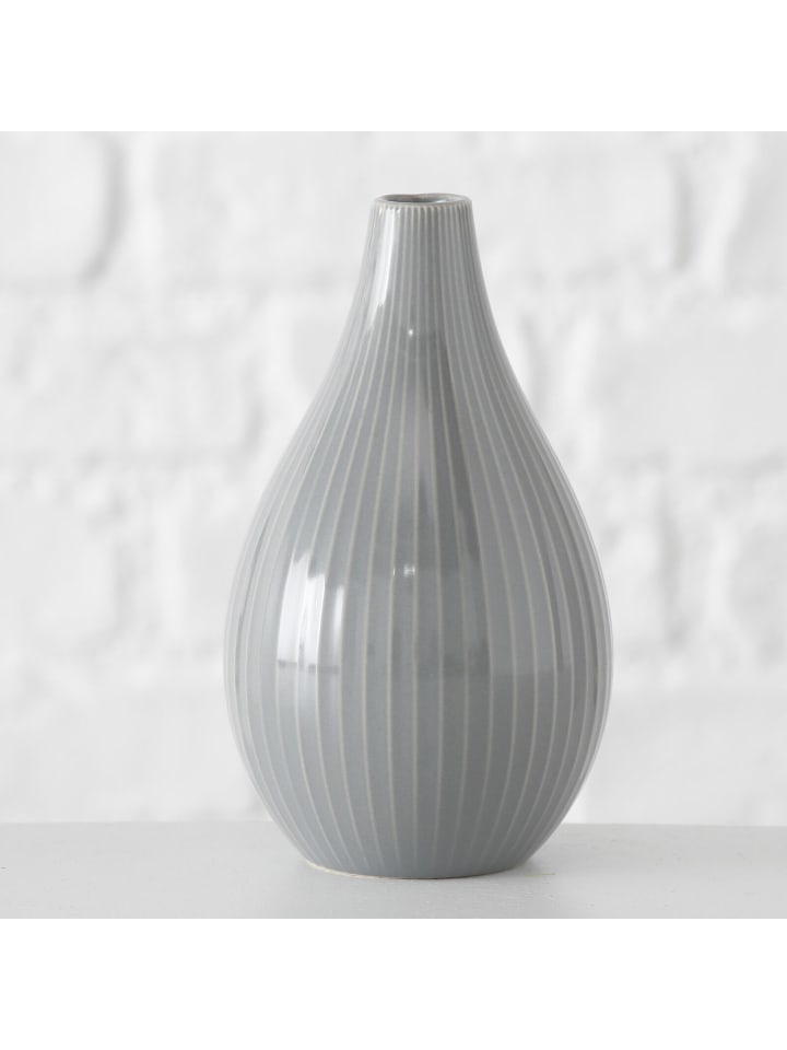 Boltze Vase IRMA Grau Keramik 18 cm günstig kaufen onesize