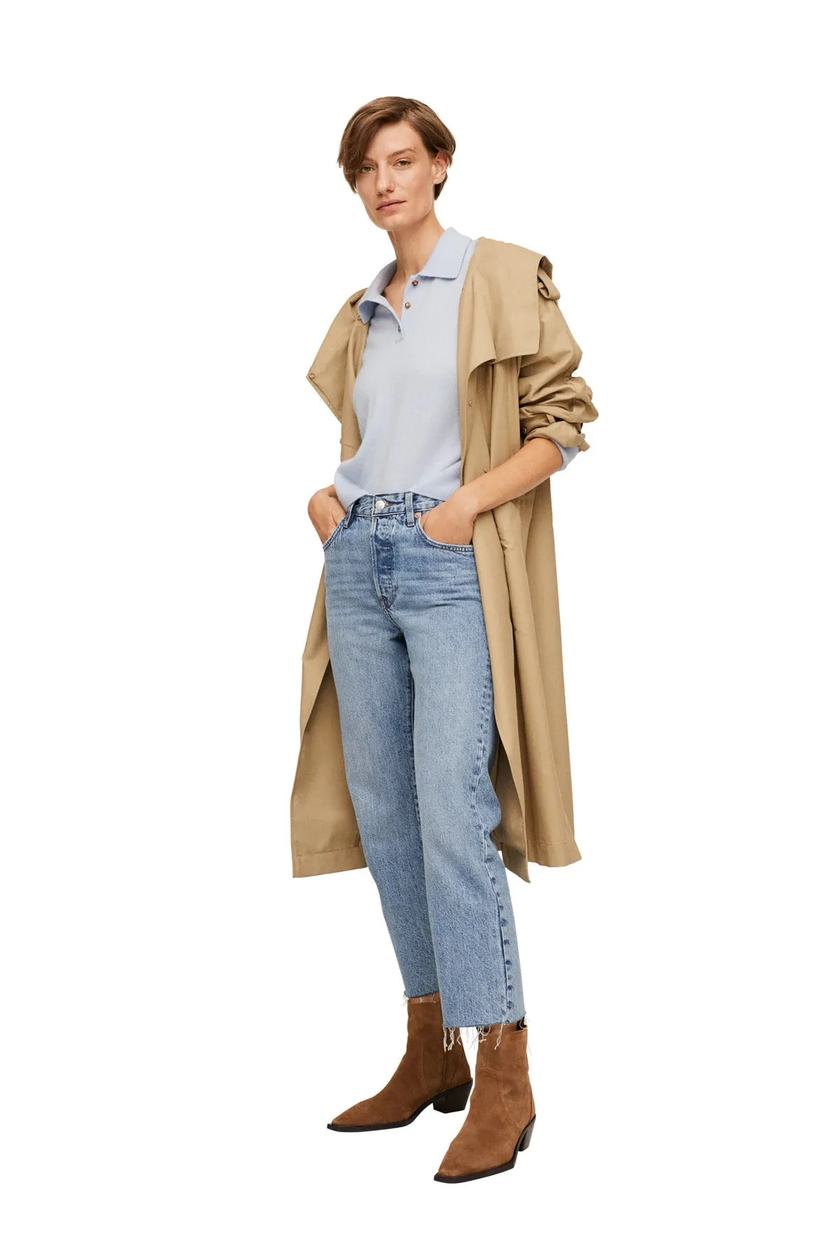 MANGO  Blaue Damenjeans 27030767