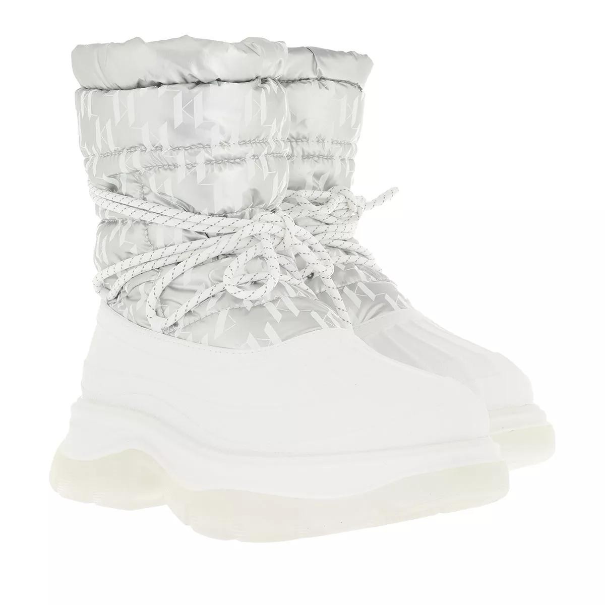 LAGERFELD Stiefeletten silber Winterstiefel