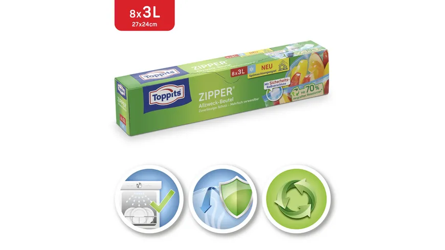 Topptis Zipper 3 L