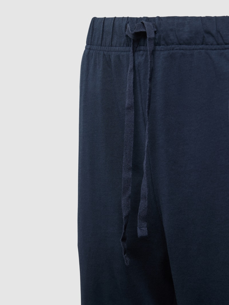 Pyjama-Hose mit elastischem Bund in dunkelblau