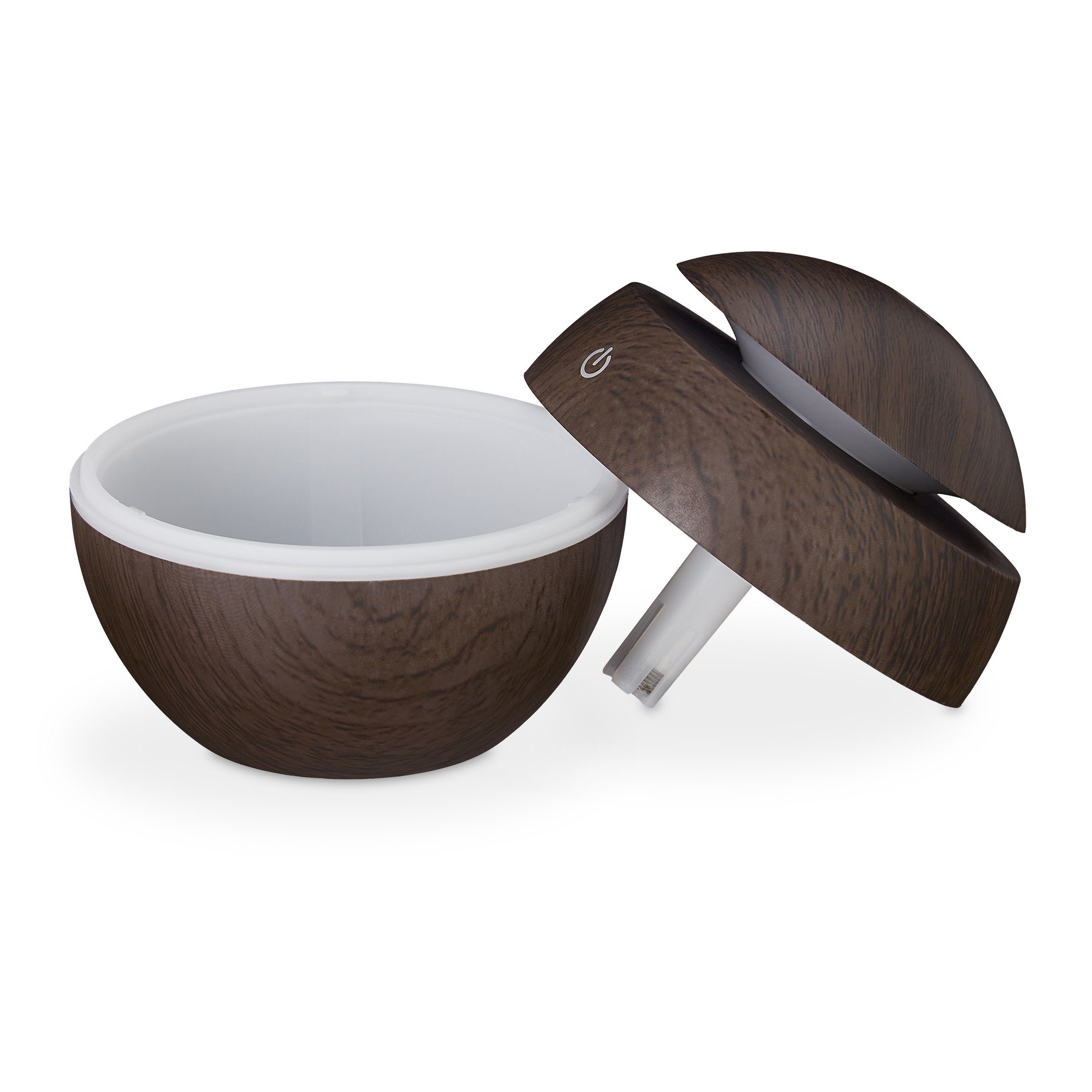 relaxdays Diffuser Aroma Diffuser Holzoptik, Dunkelbraun