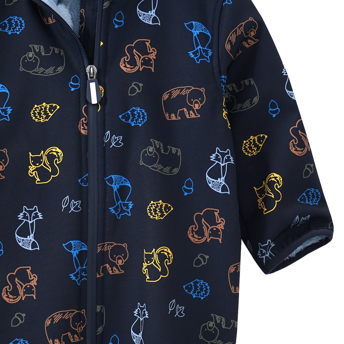 Baby Softshell-Overall mit Tier-Allover