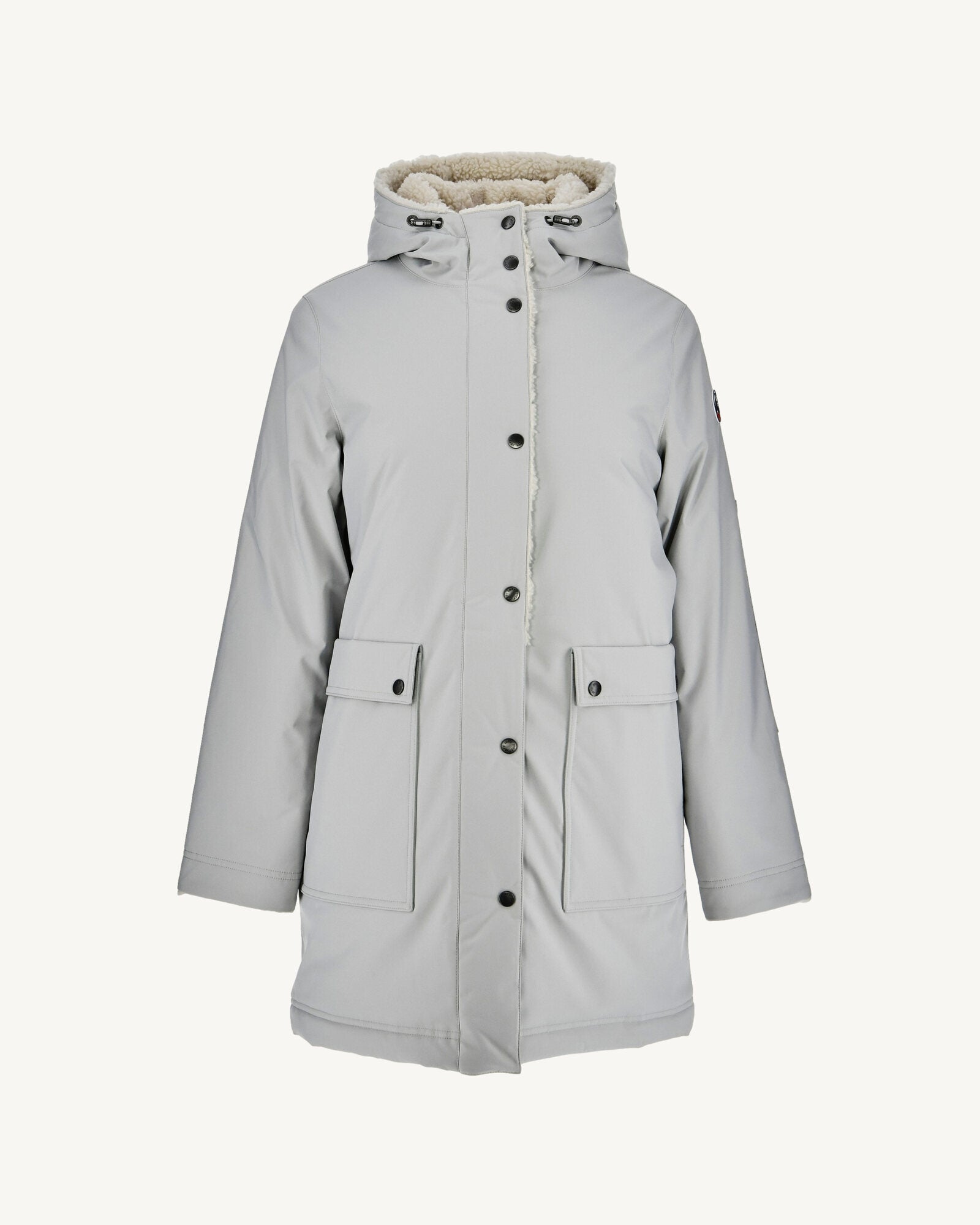 Parka réversible Grand Froid à capuche Gris acier Taiga