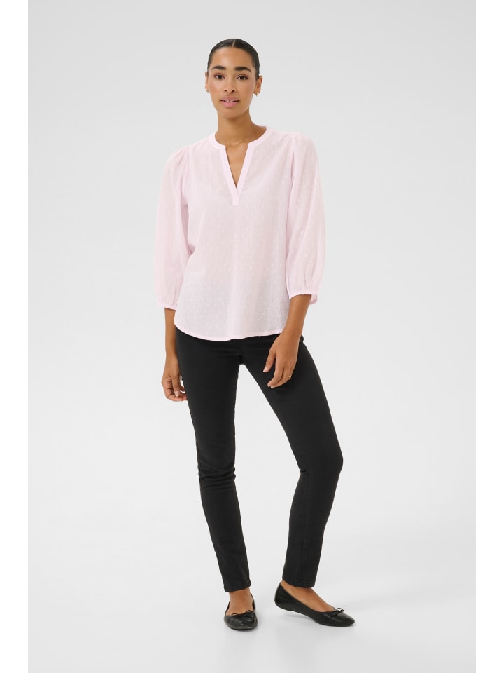 Kaffe Langarm-Bluse KAsjila in Lilac Snow günstig kaufen