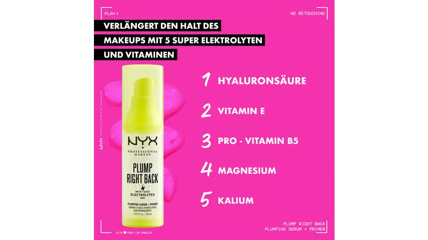 NYX PROFESSIONAL MAKEUP Plump Right Back Primer 01 - N/A