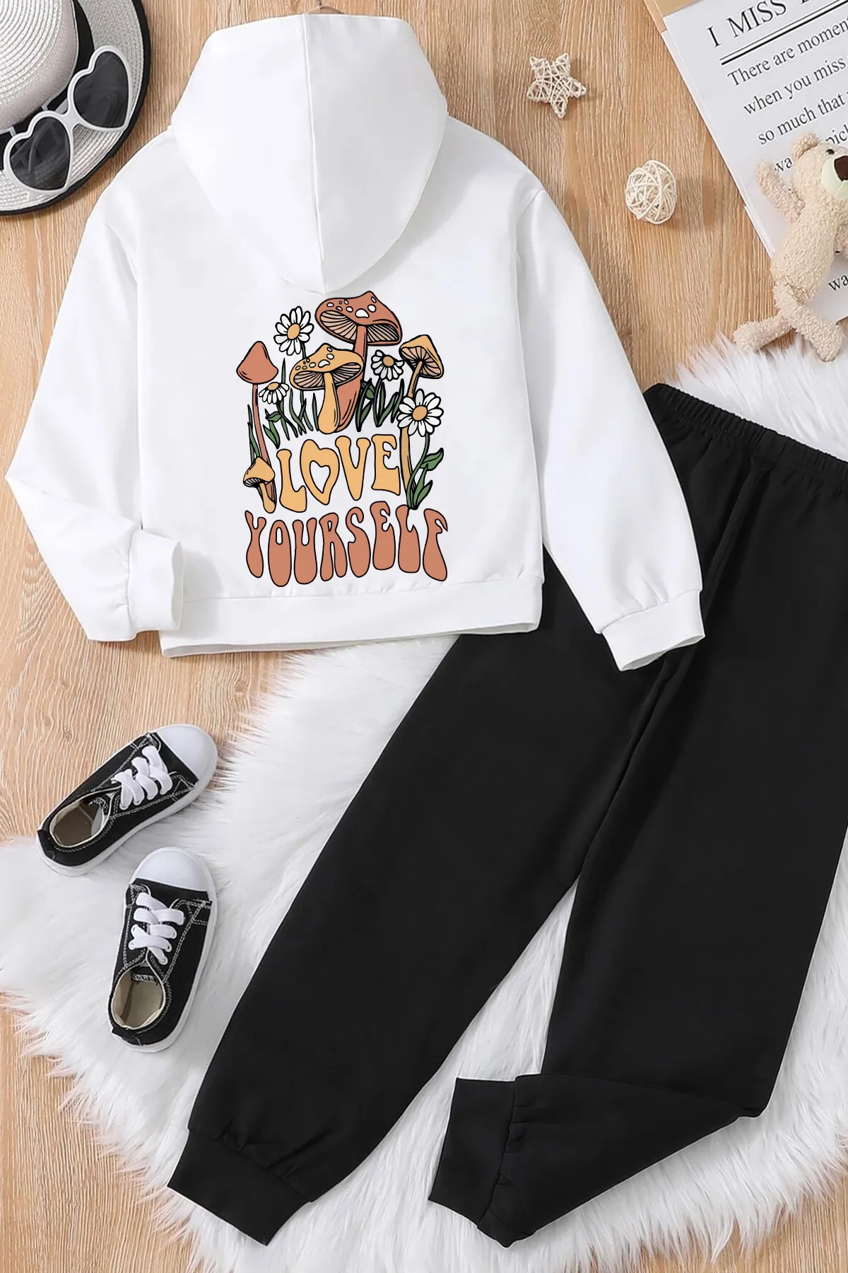 uyguntarz  Sport-Sweatsuit Set - Weiß - Relaxed Fit