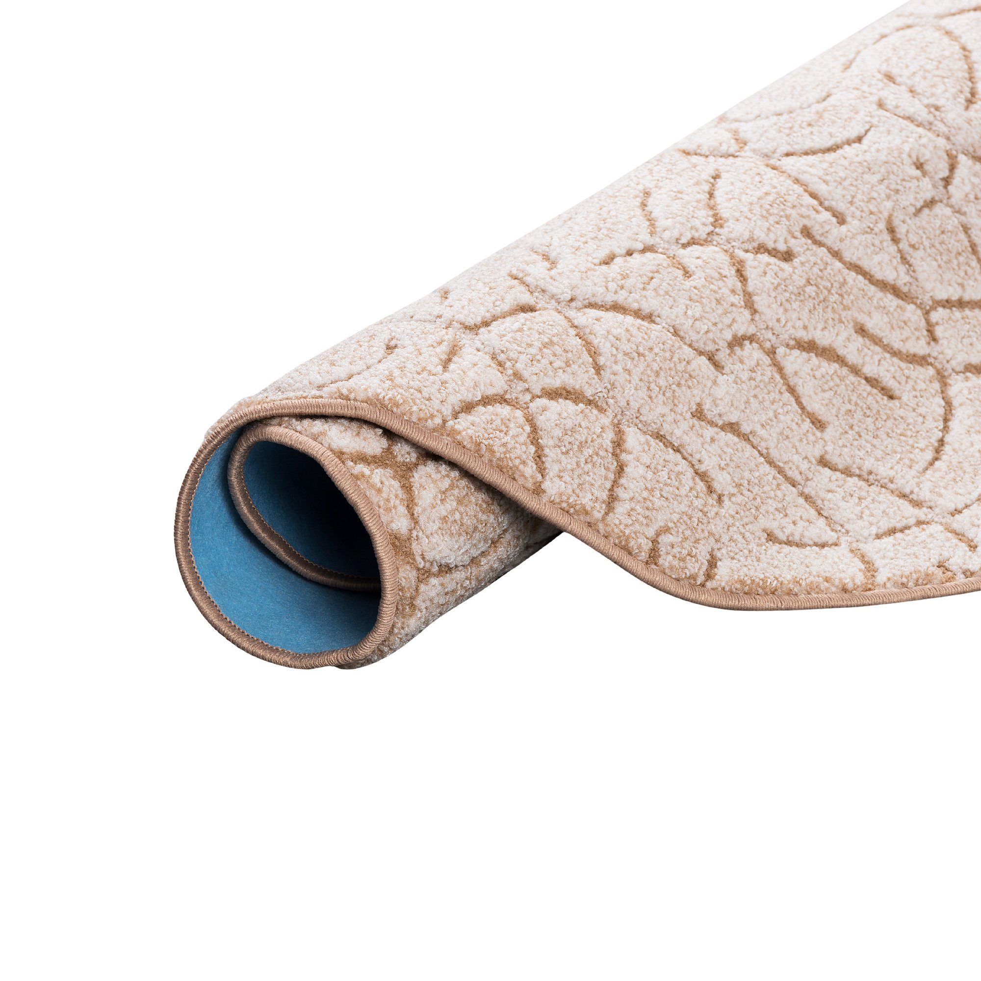 Hochflor-Teppich Konturenschnitt Hochflor Teppich Frieda Rund, Snapstyle, Rund, Höhe: 10 mm