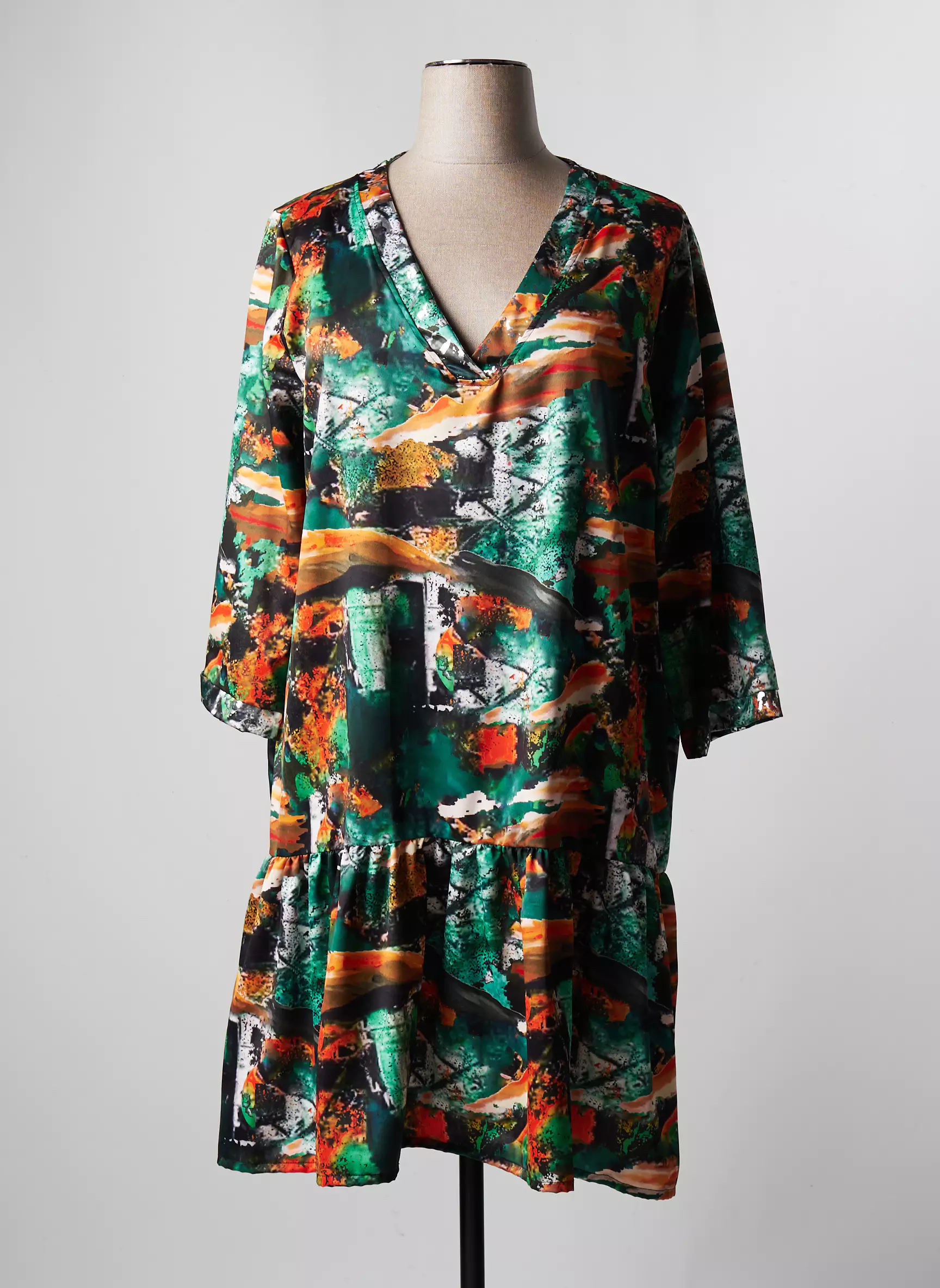 Maloka Robes Mi Longues Femme couleur vert