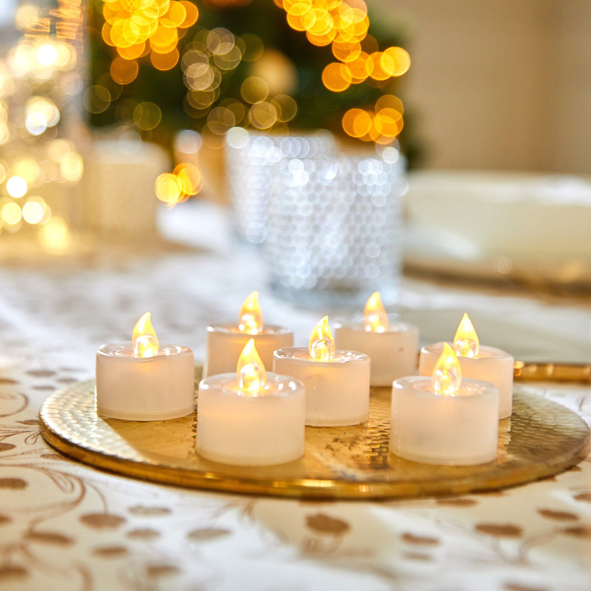 Bougies LED blanches