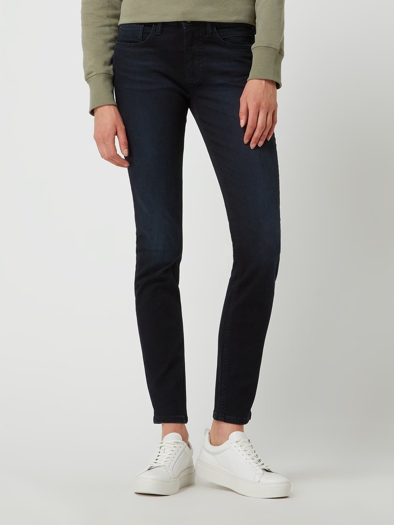 Skinny Fit Jeans mit Stretch-Anteil in dunkelblau