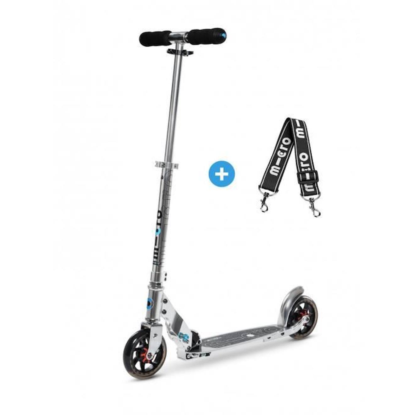 Trottinette pliable – Micro Speed+ Silver blanc