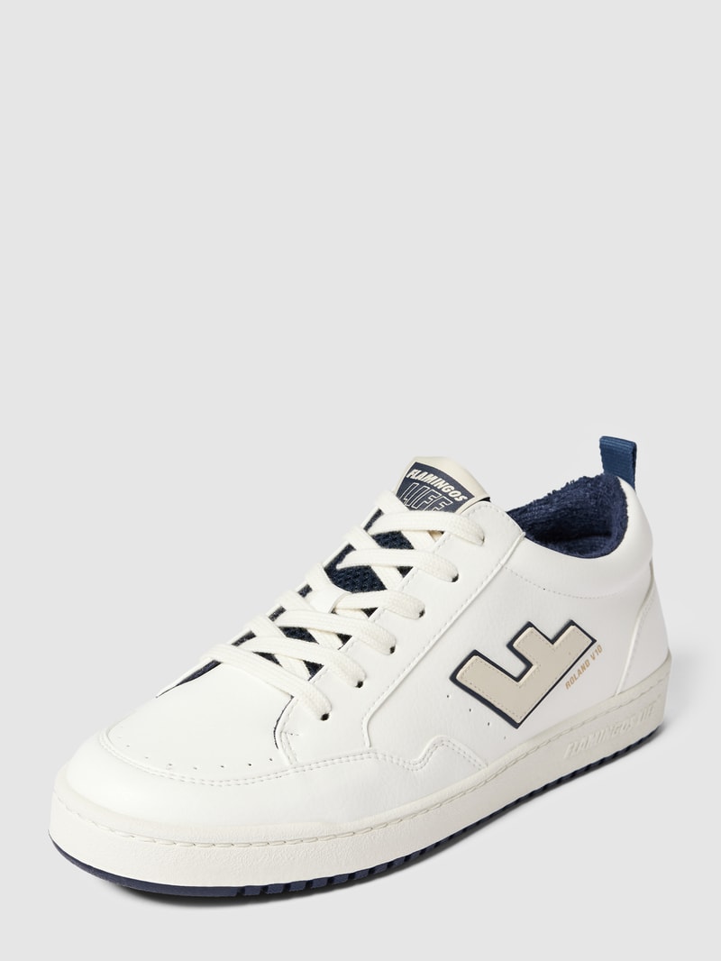 Sneaker mit Label-Details Modell 'Roland' in marineblau