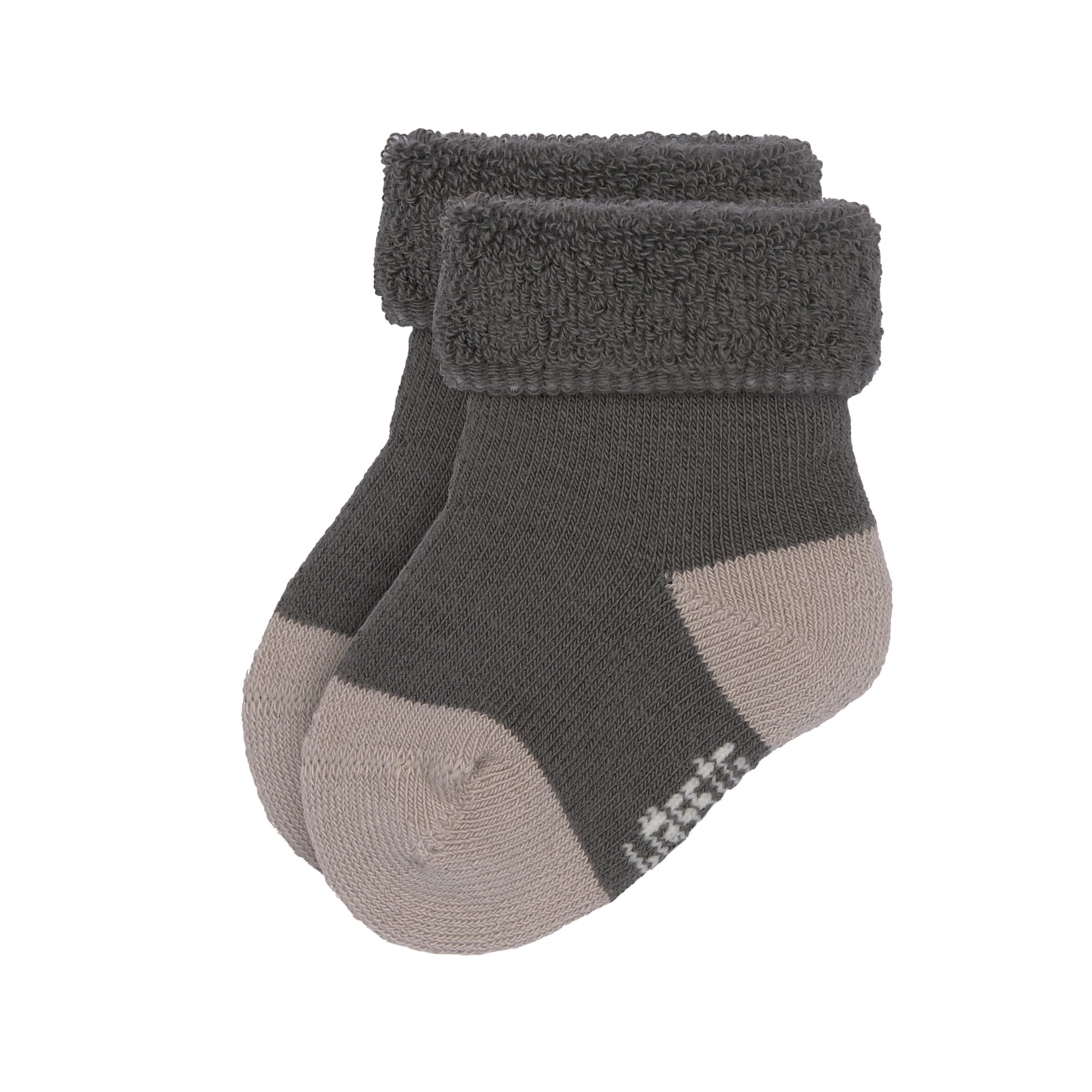 Frottee Socken Kinder (3er Set), Anthrazit Taupe