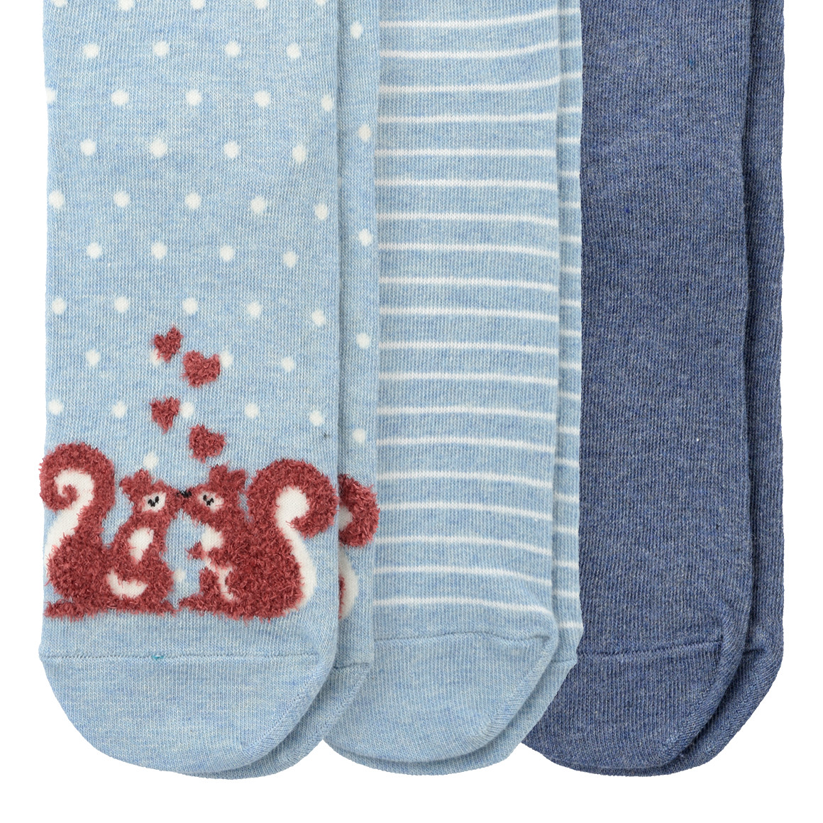 3 Paar Damen Socken im Muster-Mix