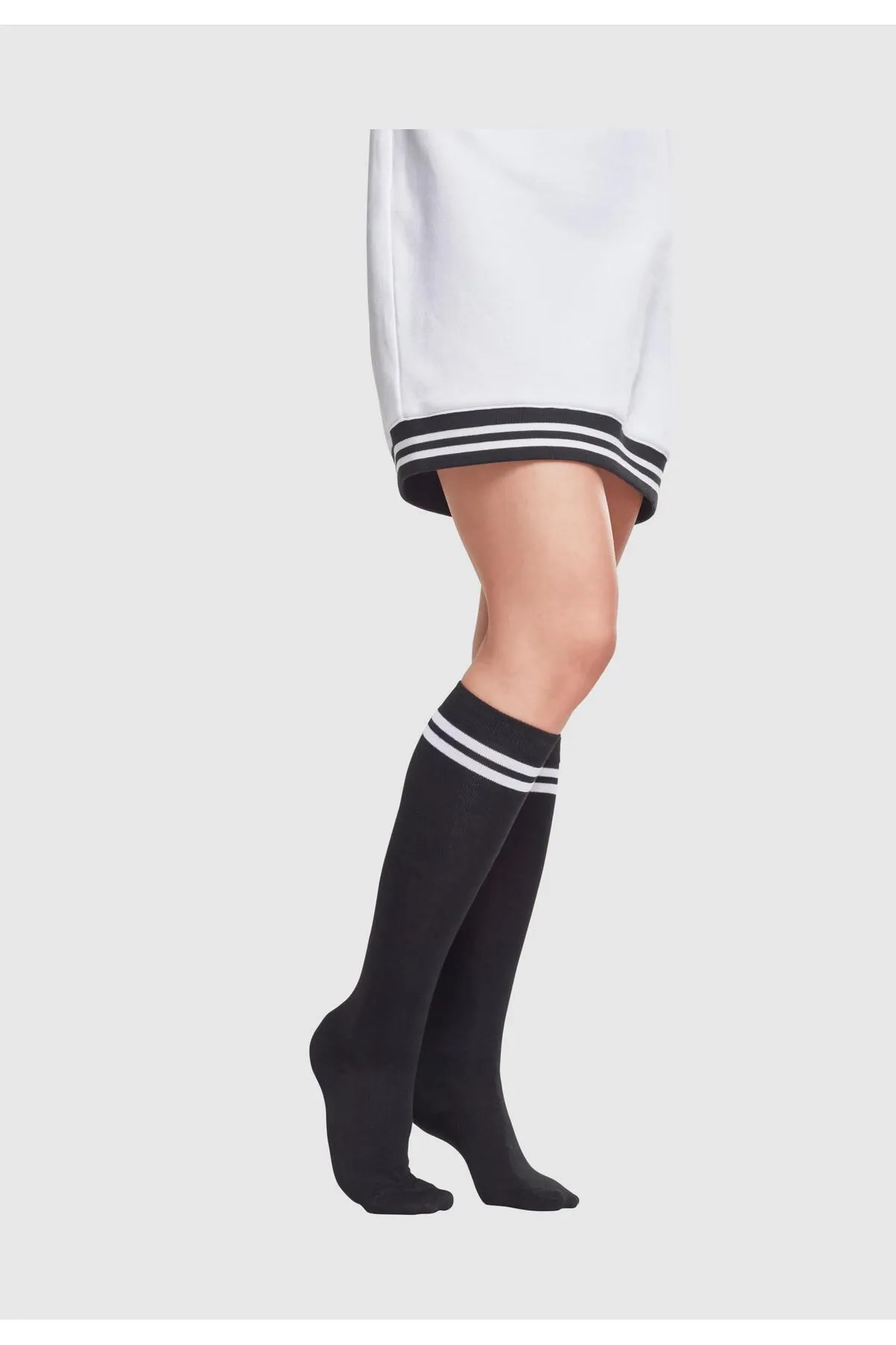 Urban Classics  Socken - Schwarz - Gestreift