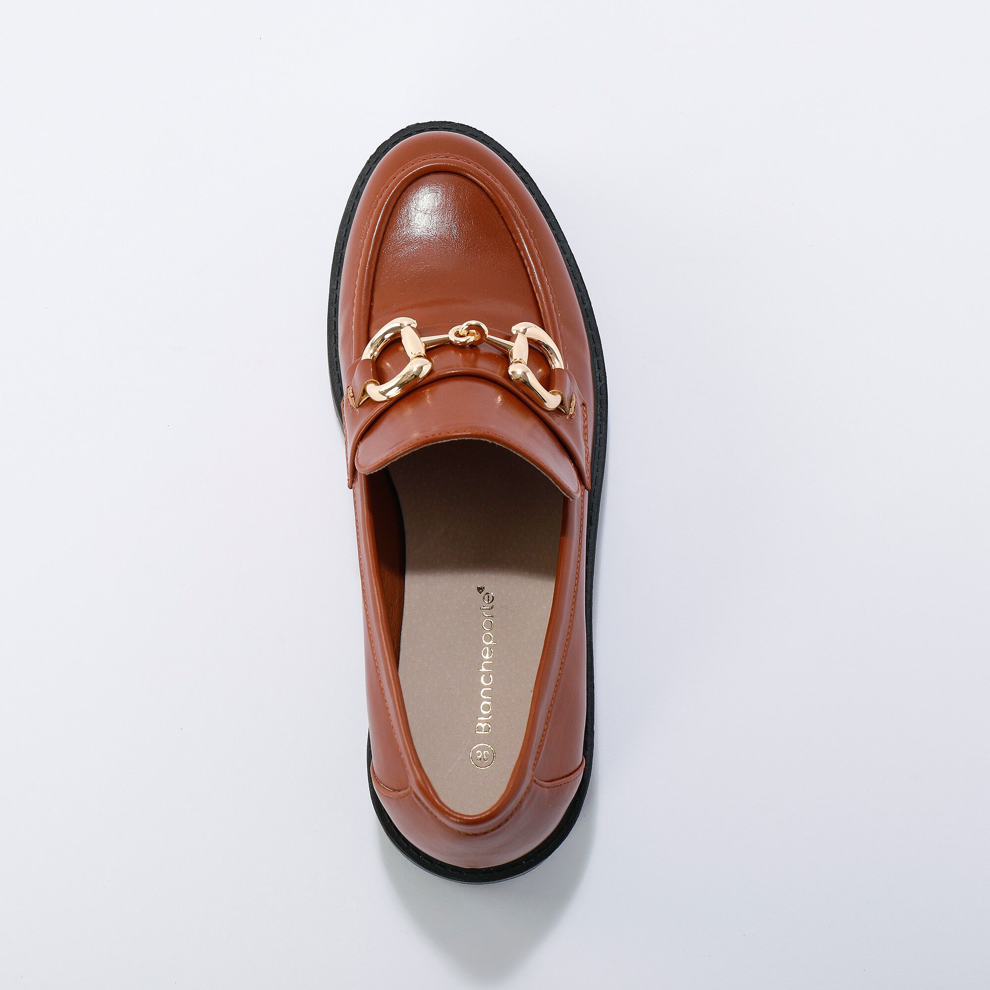 Mocassins mors fantaisie, semelle crantée