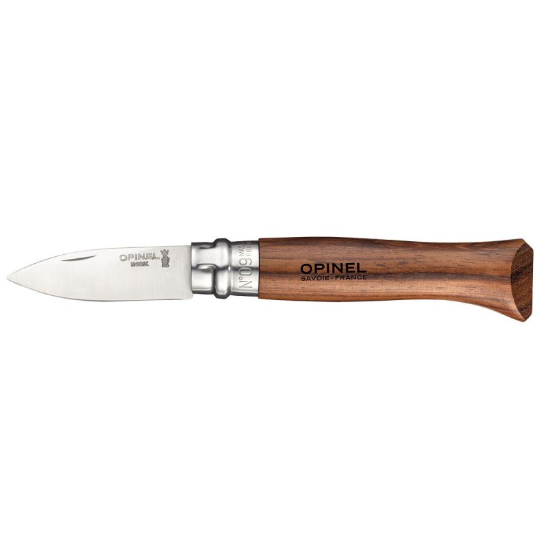 Opinel n.9 inox Austernöffner mit Bobinga-Griff.