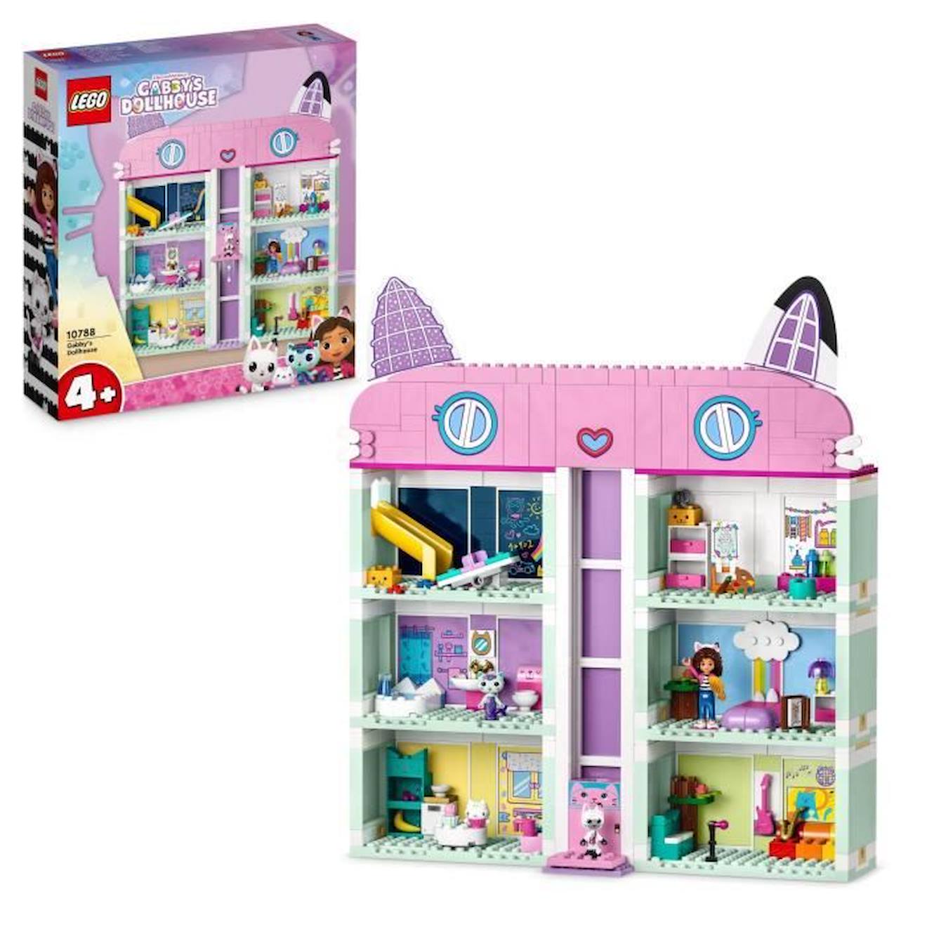 LEGO® 10788 La Maison Magique de Gabby, Jouet de Maison de Poupées avec Figurines blanc