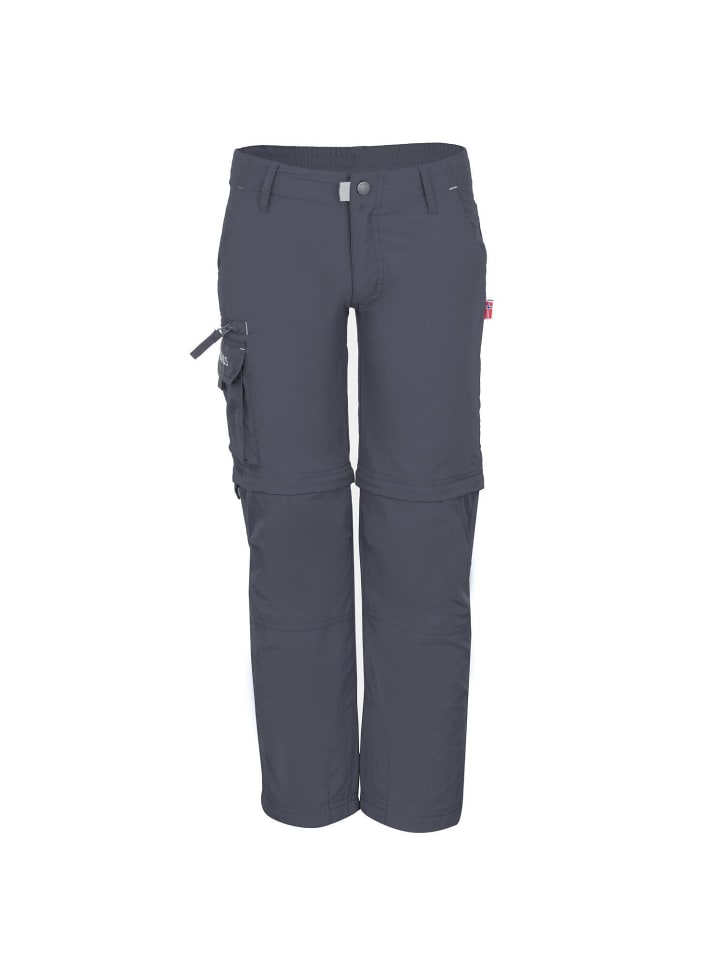 Trollkids Zipp-Off-Trekkinghose Oppland in dark grey günstig kaufen
