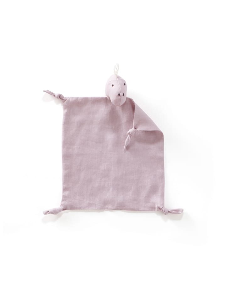 Kids Concept Schmusetuch Dino Leinen 24x26 cm in Rosa ab 0 Monate günstig kaufen onesize