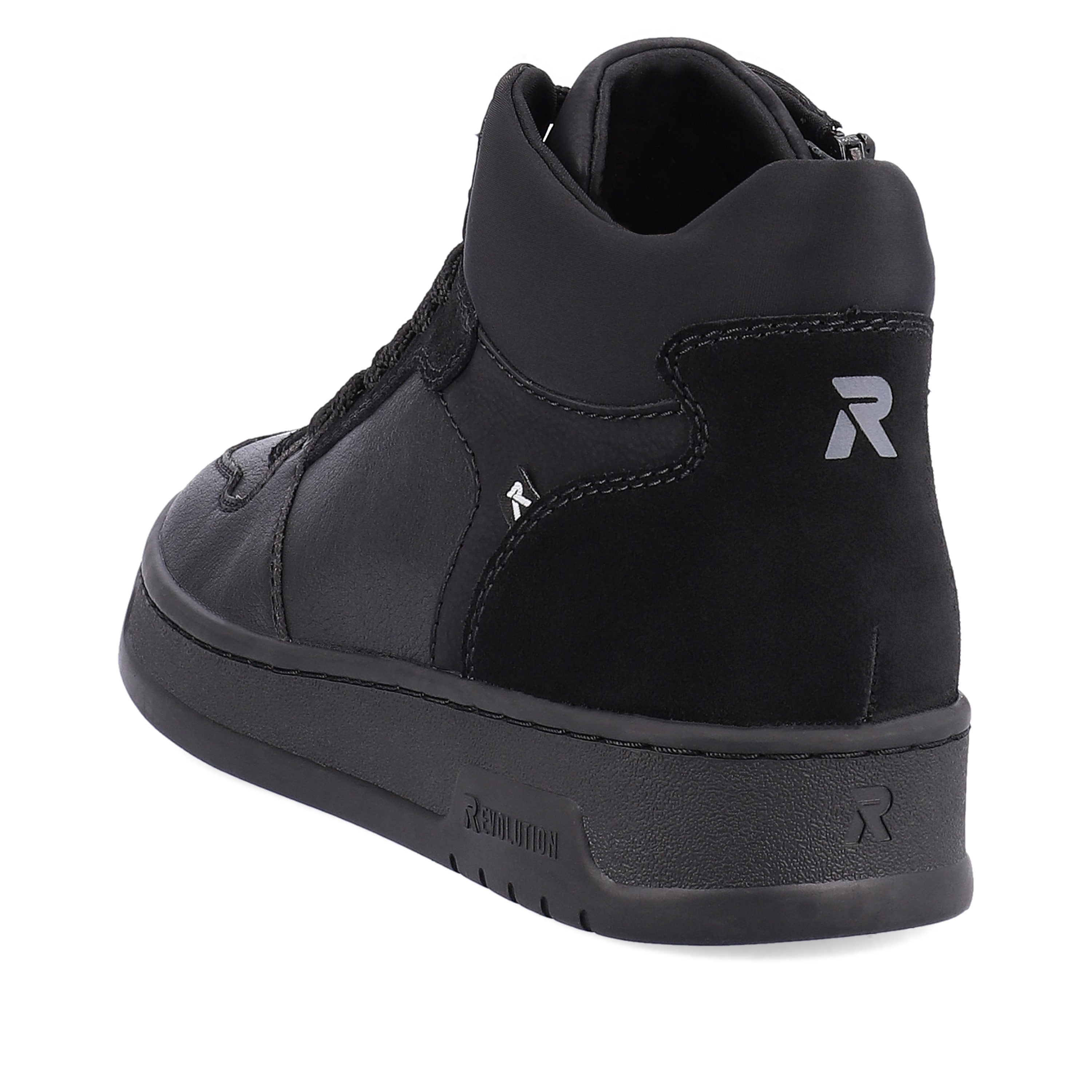 Rieker Herren Sneaker High steel black